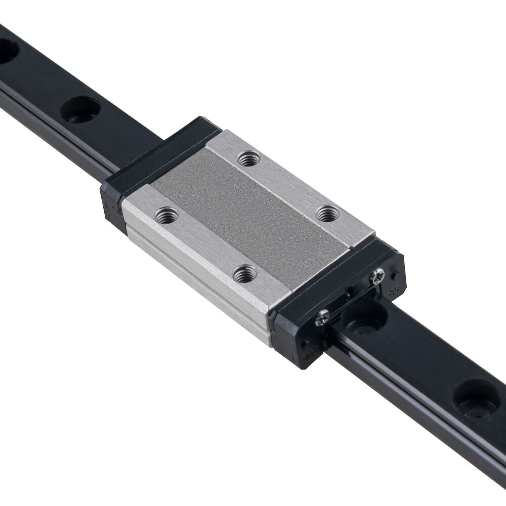 MGN9H MGN12H Miniature Linear Rail Guide 200mm-650mm+ Slide Block Black CNC DIY