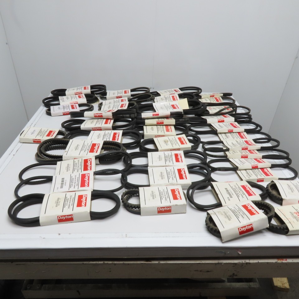 Dayton Huge Variety New V-Belts A, B, AX 3VX Section Restock Resell Lot Of 40