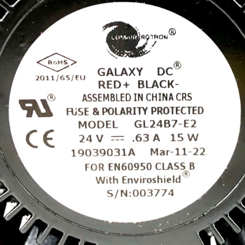 New Comair Rotron GL24B7-E2 Cooling Fan 24VDC 127x127x38mm 19039031A