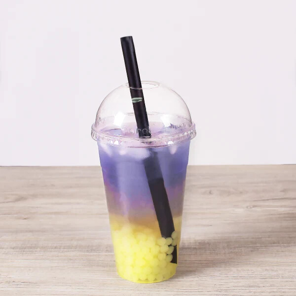 Karat 9-Inch Boba Straws (10mm) Poly Wrapped – Black – 1,600 ct, C9060s (Black)