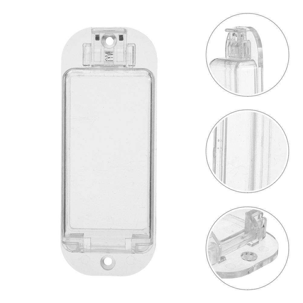 4 Pcs Protective Switch Cover Clear Transparent Light Button Protector