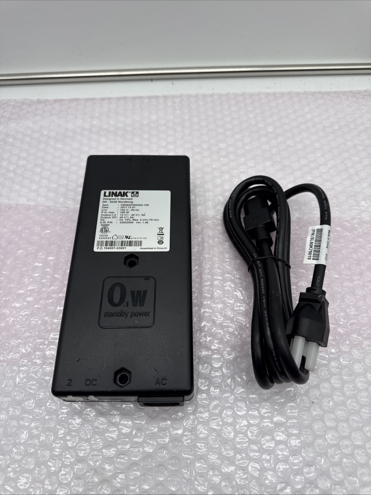 Linak CBD6SP00020A-109 Actuator Control Box 120V with Power Cord Used