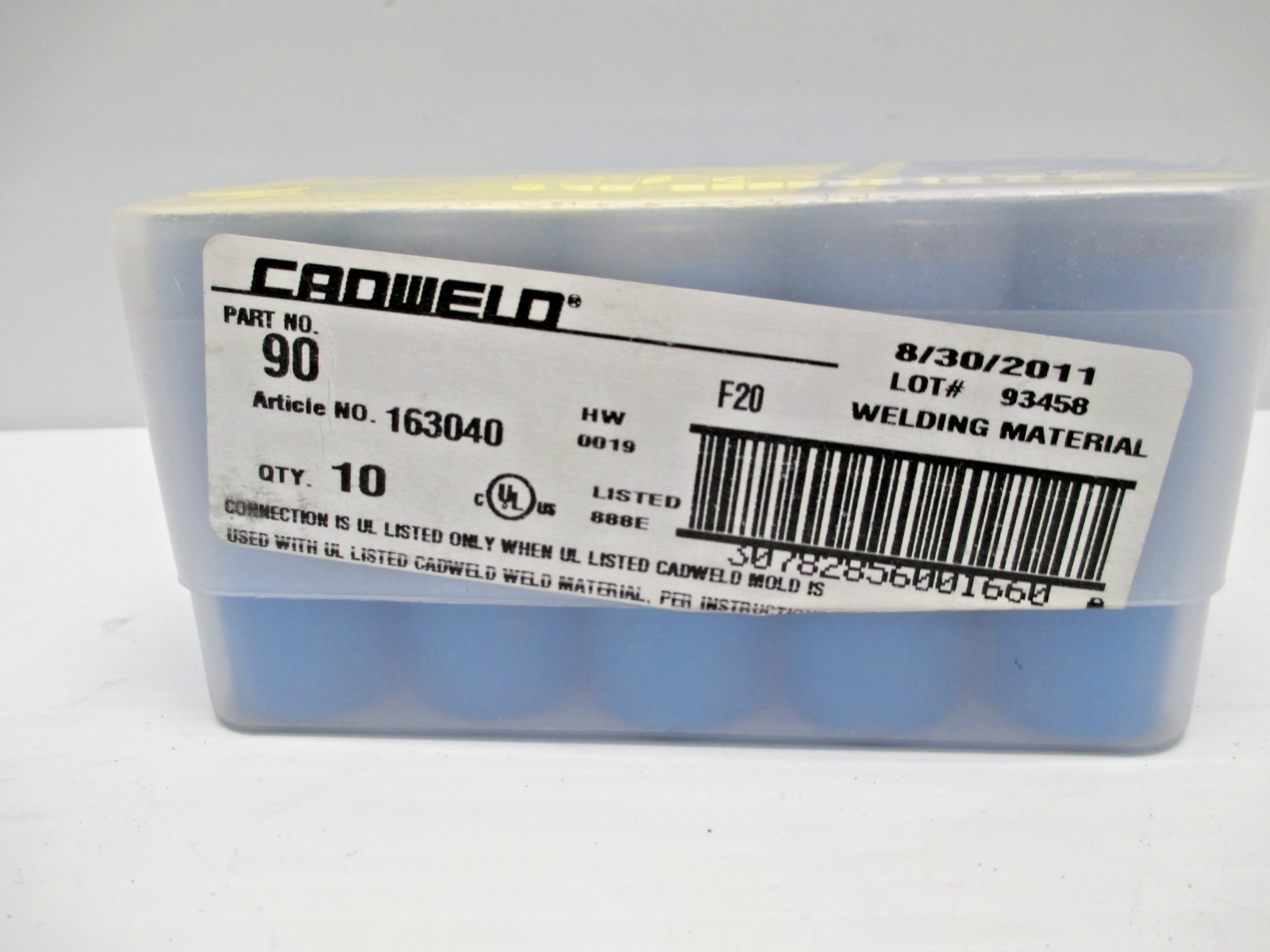 OEM ERICO CADWELD Metal Material 163040 F20 10pck
