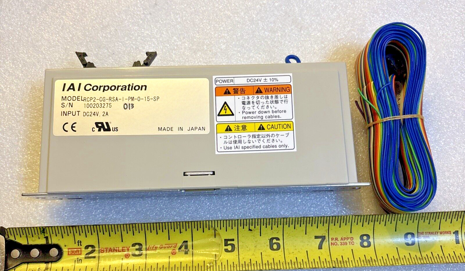 IAI Actuator Robo-Cylinder Servo Controller RCP2-CG-RSA-I-PM-0-15-SF & WIRE