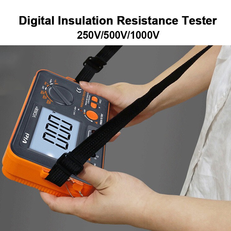 Digital Resistance Meter Ground Earth Insulation Tester 0.01Ω – 2000Ω Megohmeter