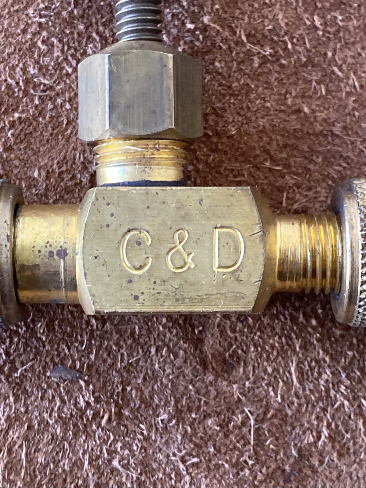 C&D CD3900 Valve Core Removal Tool 1/4 Flare Access Fitting w/ Orig Instructions