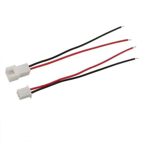 40 Pairs XH2.54mm 2 Pin Male Female Connector Plug Red Black Ter Size: 2.54 mm