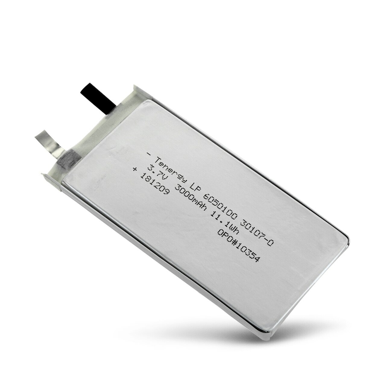 Li-Polymer 3.7V 3000mAh (6050100) Battery UL Listed NO PCB