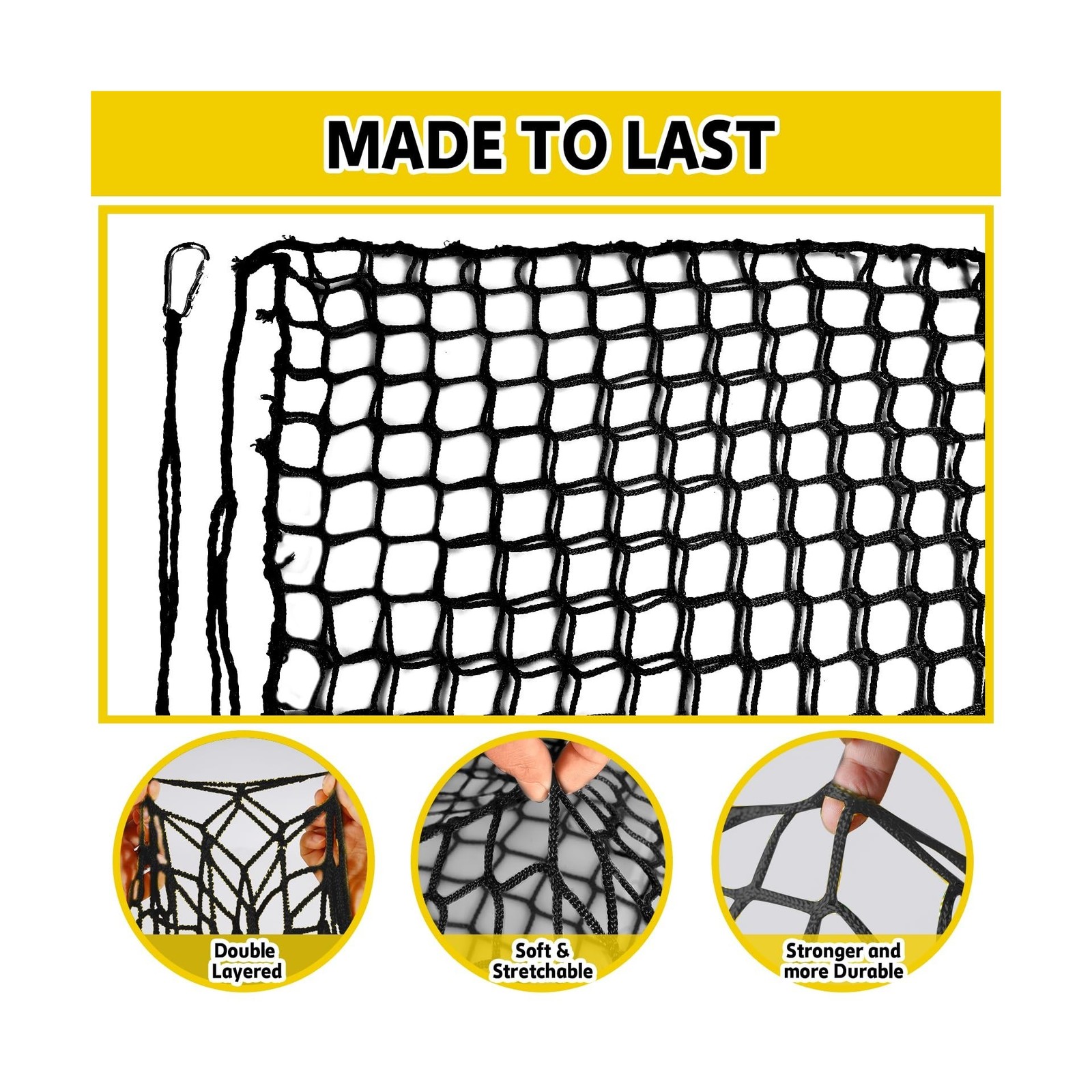 Climbing Net for Kids – 3.3FT x 9.9FT Double Layers Heavy Duty … FAST USA SHIP
