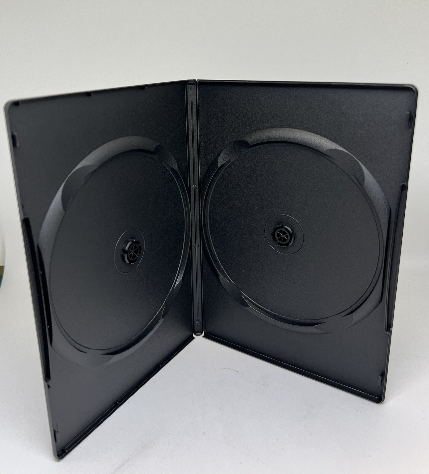 SALE! 10 NEW 9MM DOUBLE(2) DVD CASE WITH SLEEVE, BLACK,SLIM DOUBLE DVD CASE