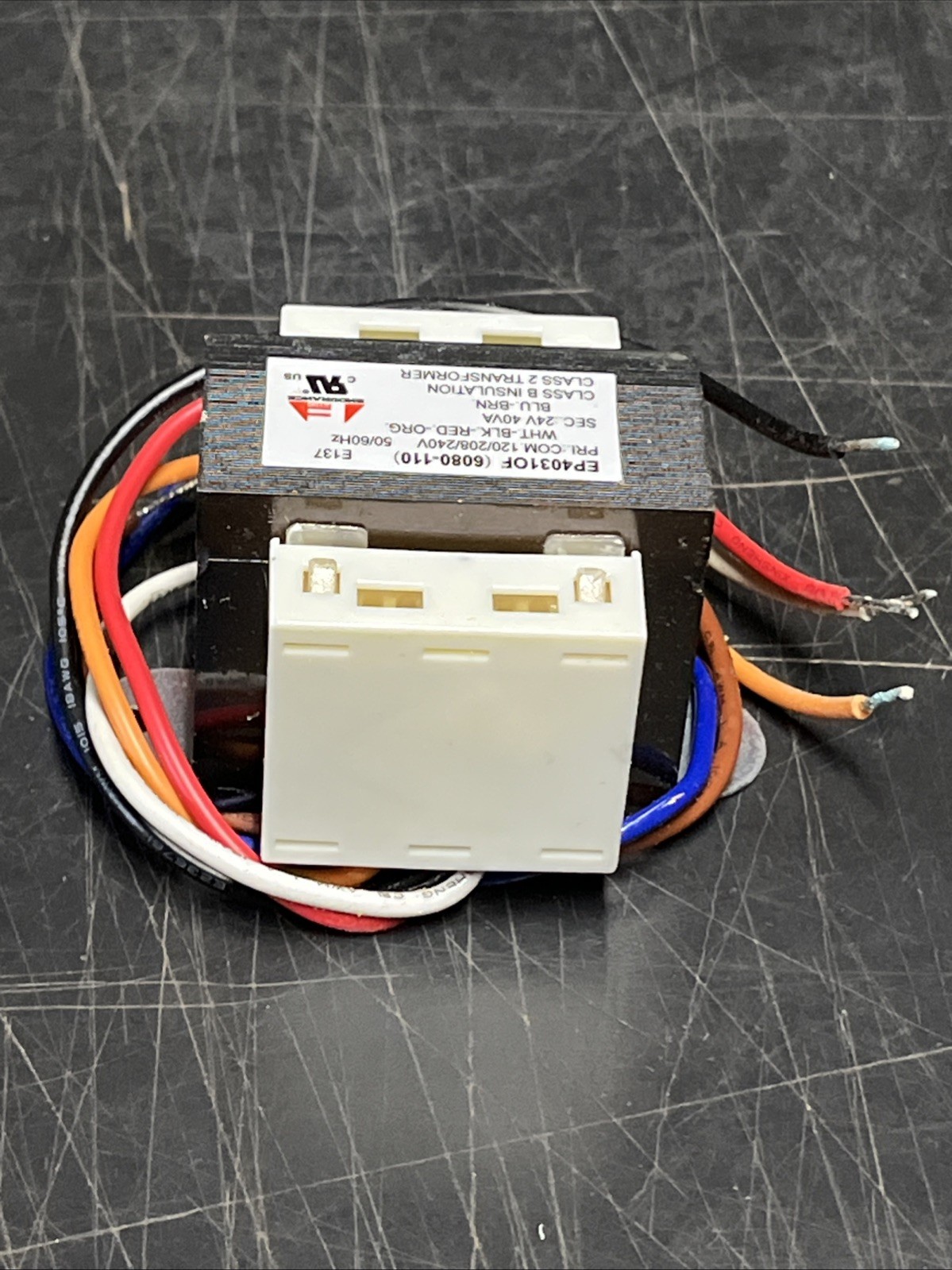 Control Transformer For 24, 12, Or 2.5 Volts AC Control System EP4031OF Class 2