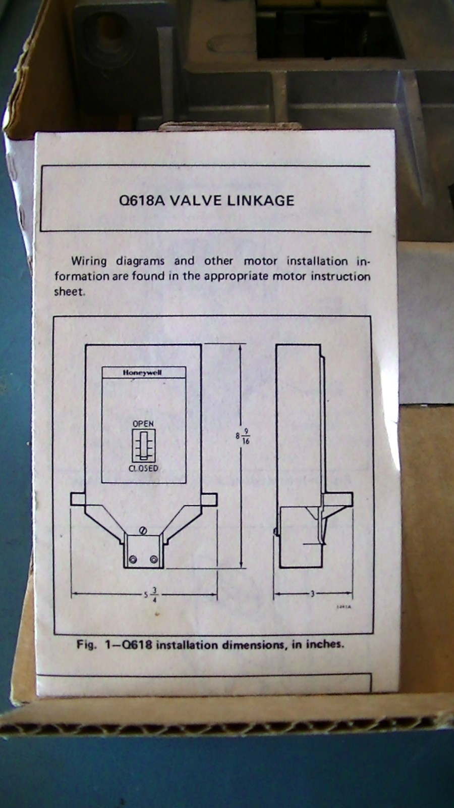 TRADELINE VALVE LINKAGE Q618A 1032