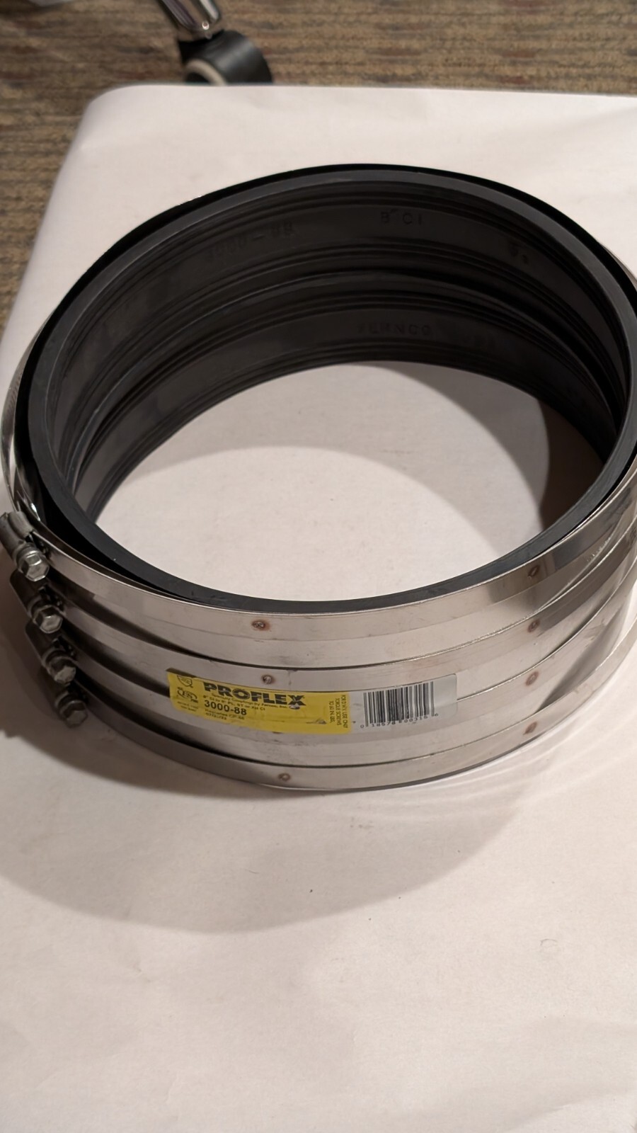 8″ x 8″ ProFlex Coupling, Cast Iron to PVC, Steel or Extra-Heavy Cast Iron