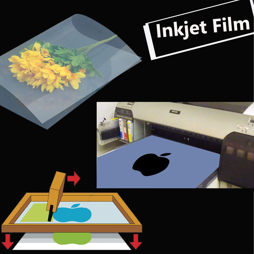 100 Sheets 8.5 x 11″ Waterproof Inkjet Milky Transparency Film Screen Print Film