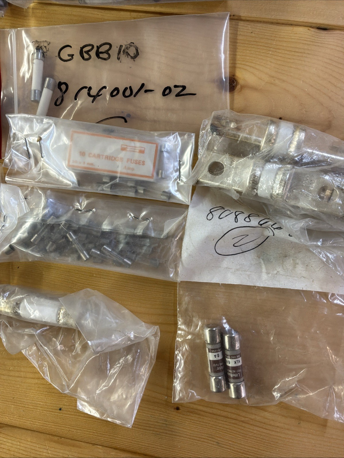 Large Mixed Industrial Fuse Lot Bussmann Gould Mersen Littelfuse NOS Surplus