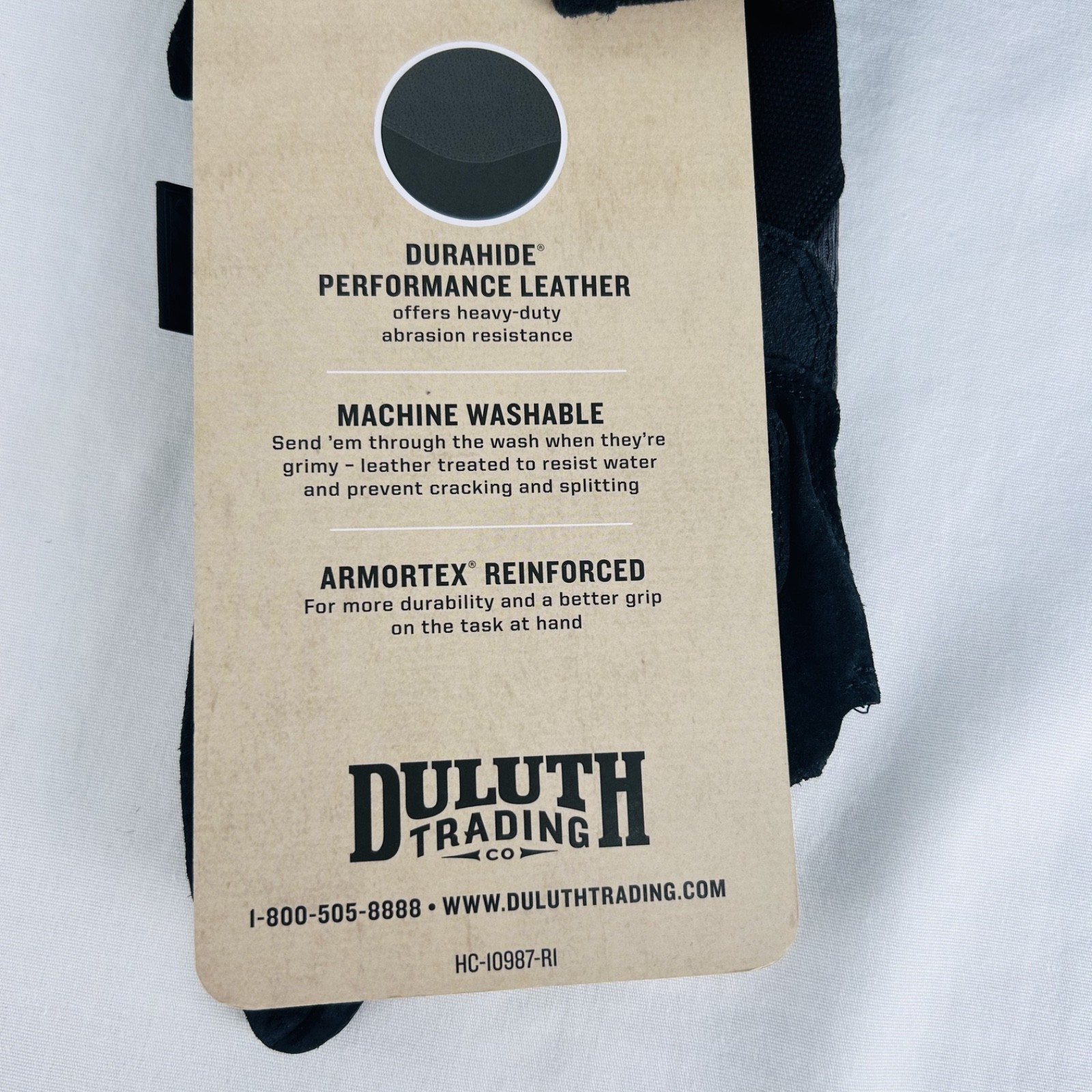 Duluth Trading Co Durahog Framer Work Gloves XL Leather Abrasion Resistant NEW