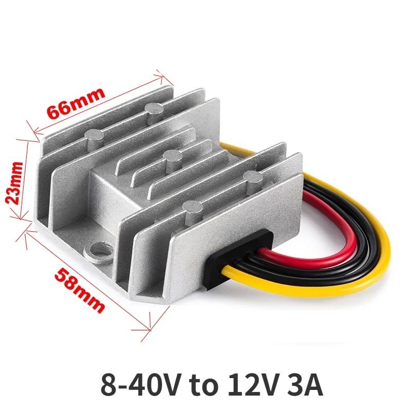 8V-40V to 12V 13.8V 19V DC-DC Voltage Stabilizer 3-30A Power Converter Regulator