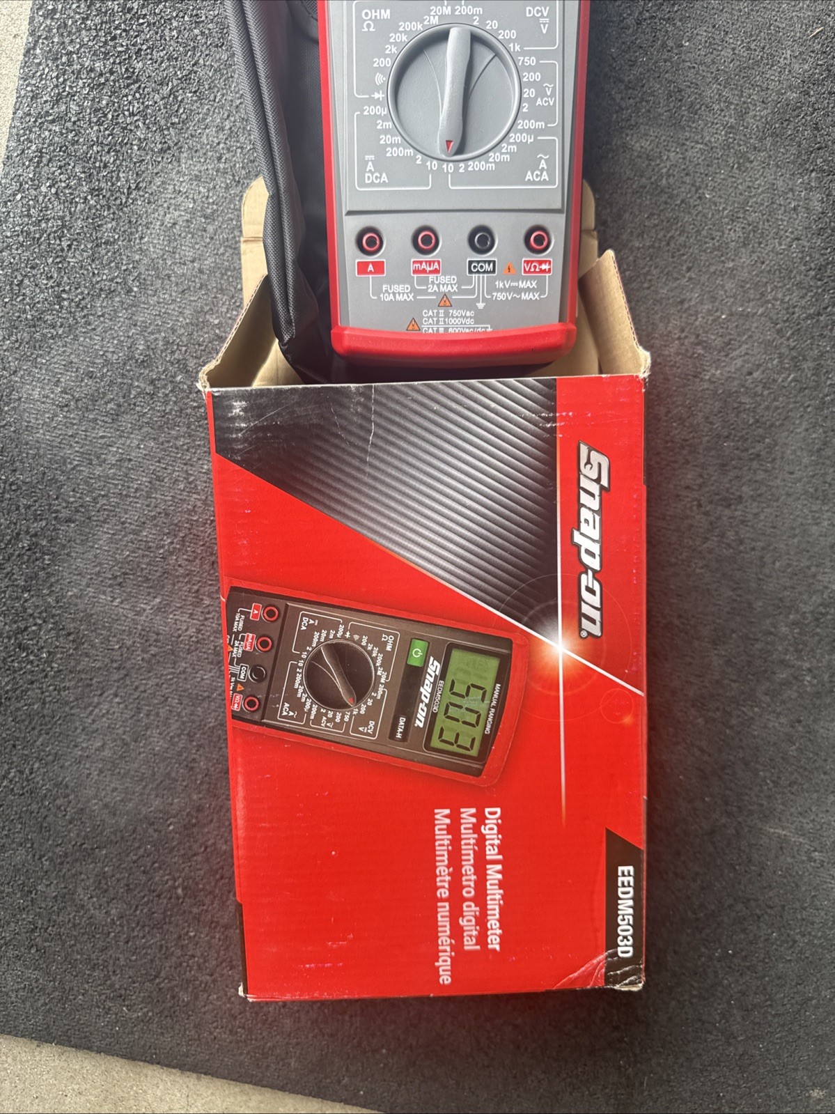 For Snap-on Tools EEDM503D Digital Multimeter CAT III 600V Manual Ranging Test