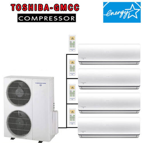 Quad Zone ENERGY STAR Ductless Mini Split Air Conditioner – Heat Pump 21-22 SEER