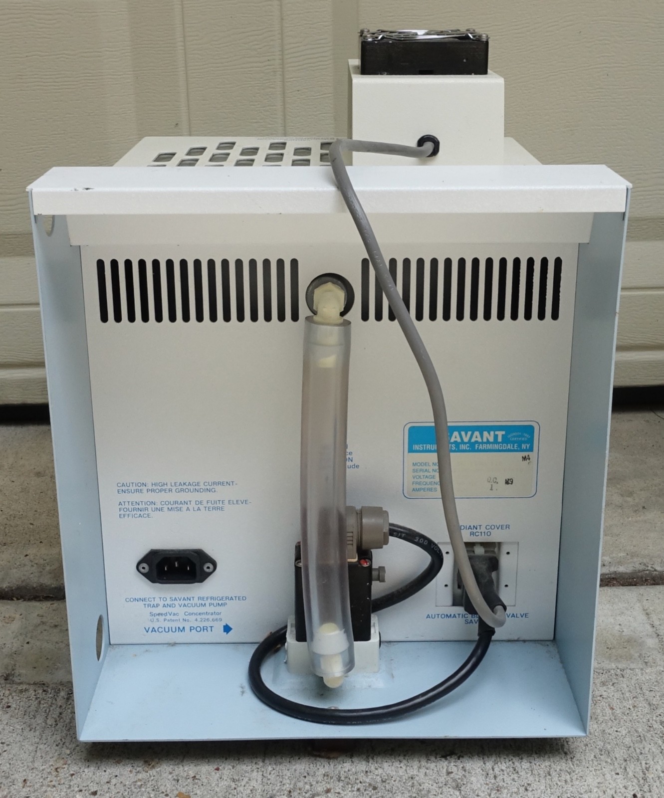 Savant Speed Vac Plus SC110A Centrifuge + Radiant Cover RC110A