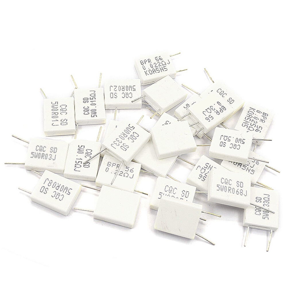 BPR56 5W 0.01R-0.5R Ω Wirewound Non-inductive Cement Resistor Ceramic horizontal