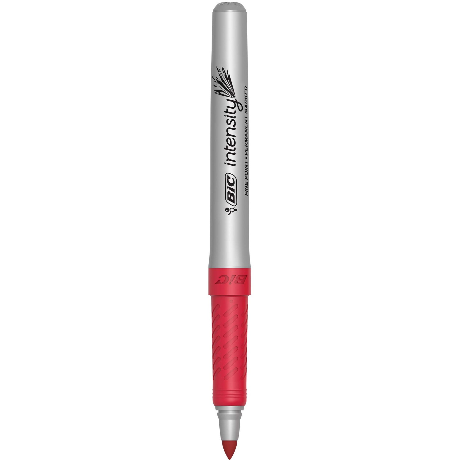 BIC Intensity Red Permanent Markers, Fine Point, 12-Count Office Product