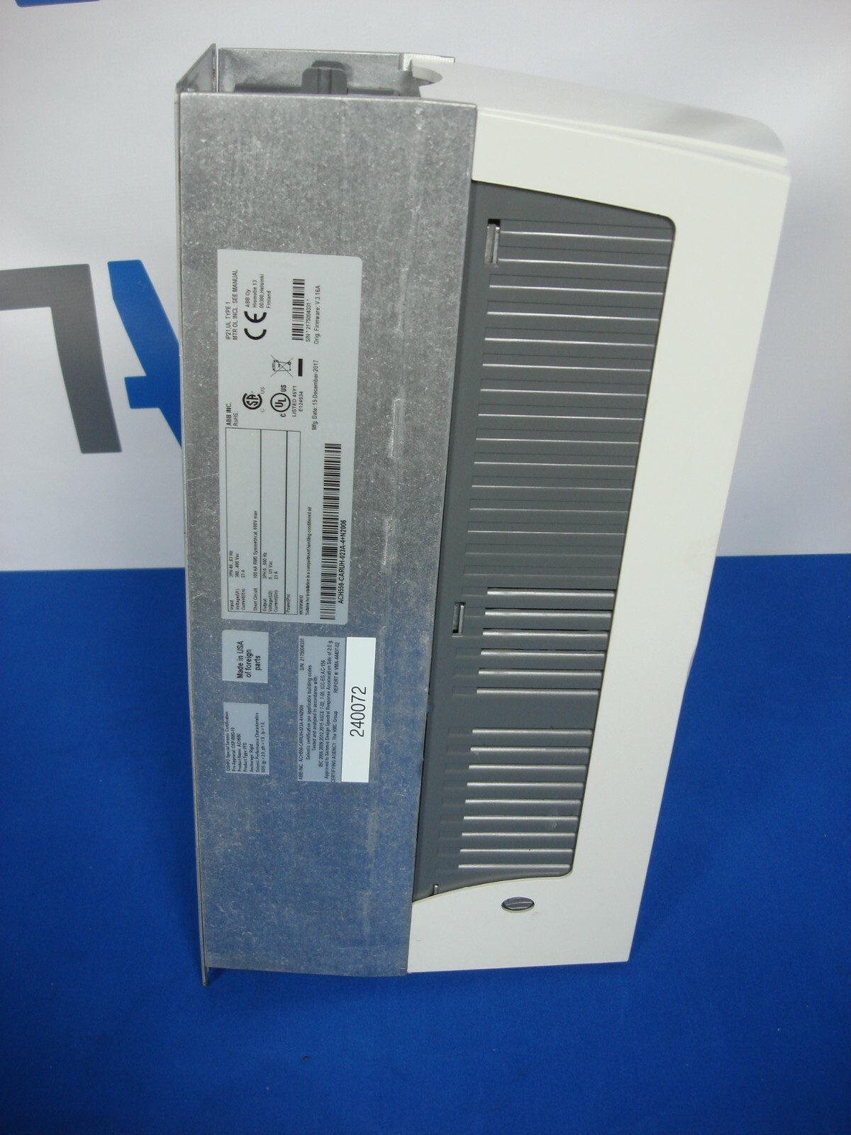 ABB HK30WA012 ACH550-CARUH-023A-4+N2006 VARIABLE FREQUENCY DRIVE
