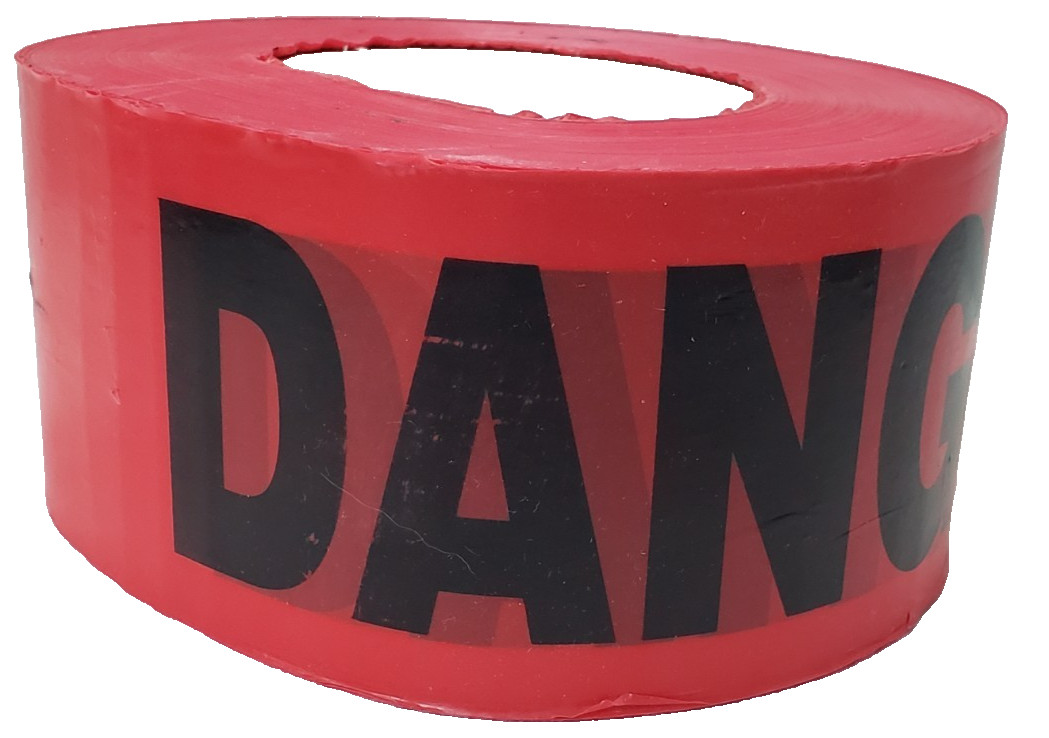 PS Direct Products Heavy Duty Danger Tape – 3 inch x 1000 Feet