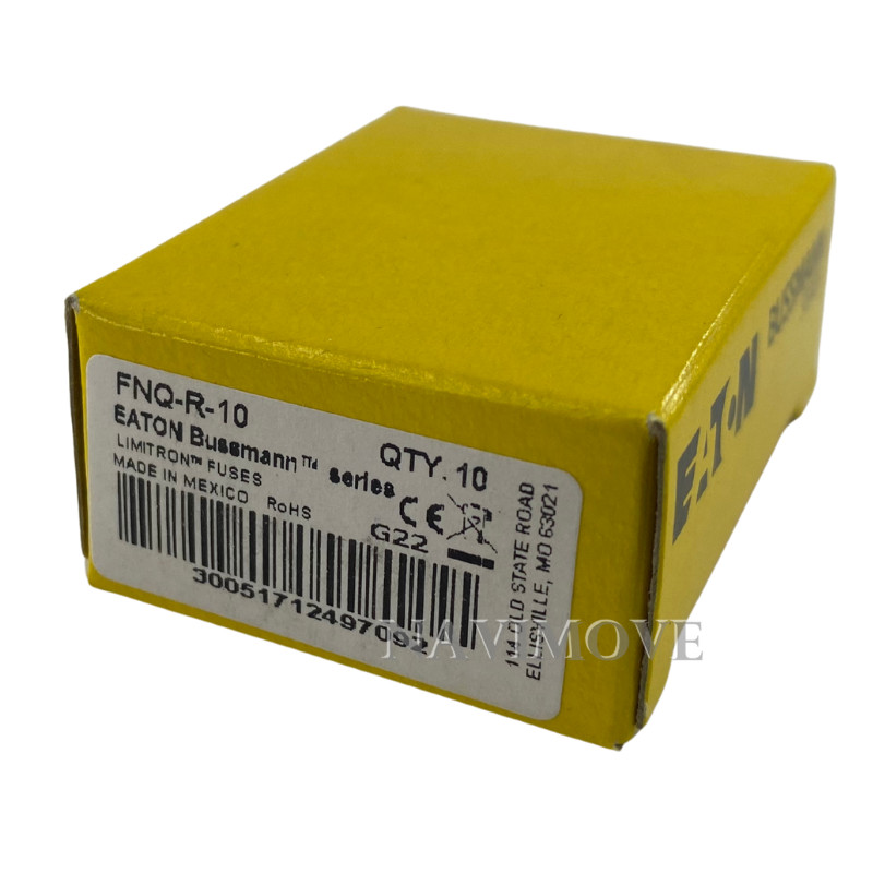 10PCS New Genuine BUSSMANN FNQ-R-10 10A 600V Time Delay Fuse Shipped From US