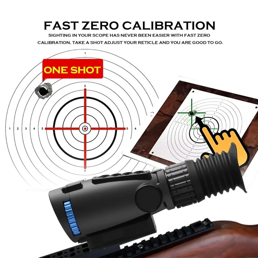 GRL335 Thermal Night Vision Rifle Scope 35mm Multi-Function One-Shot Zeroing