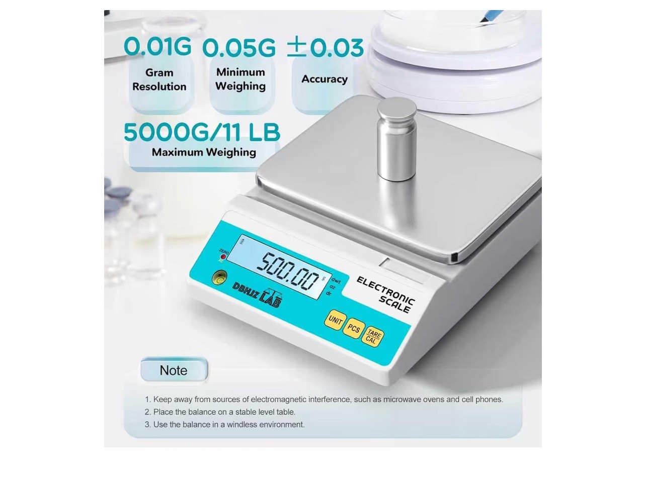 Lab Scale 3000g x 0.01g High Precision Electronic Analytical Balance g/lb/oz/…