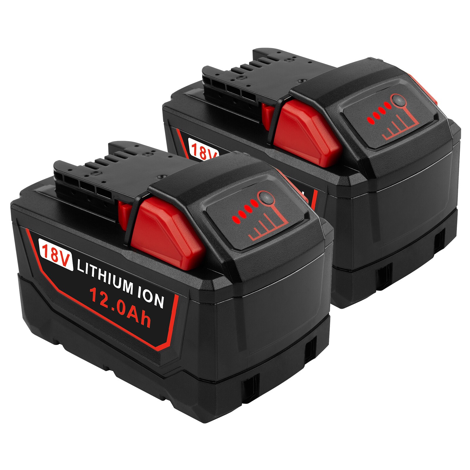 SALE 4 PACK for MILWAUKEE M18 18V RED LITHIUM XC 12.0Ah BATTERY (48-11-1880)
