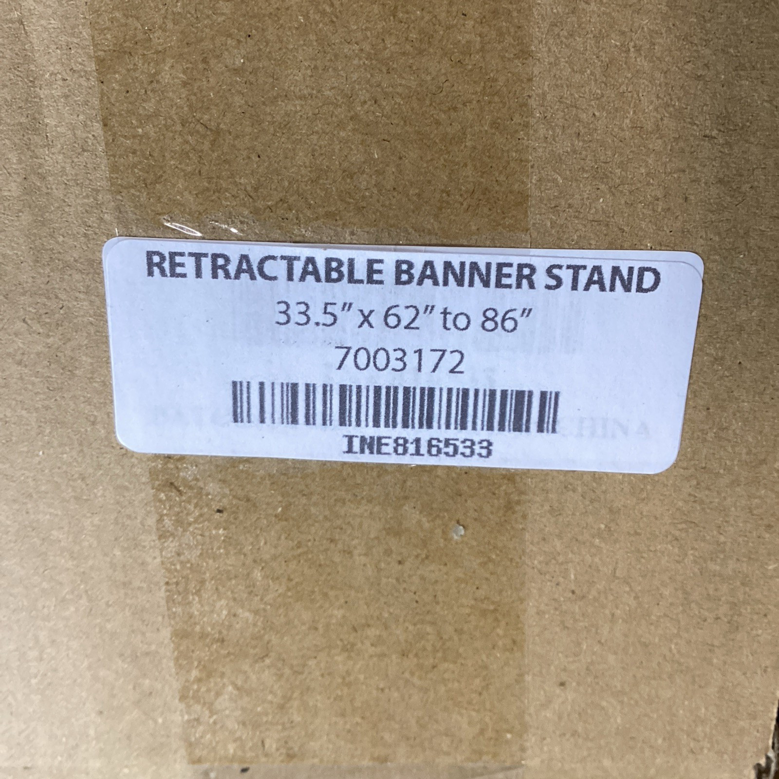 6x Retractable Banner Stand 33.5″ – 62″ to 86″