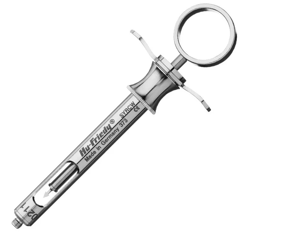 Hu-Friedy CW Style Dental Anesthetic Aspirating 1.8mL Syringe (SYRCW)