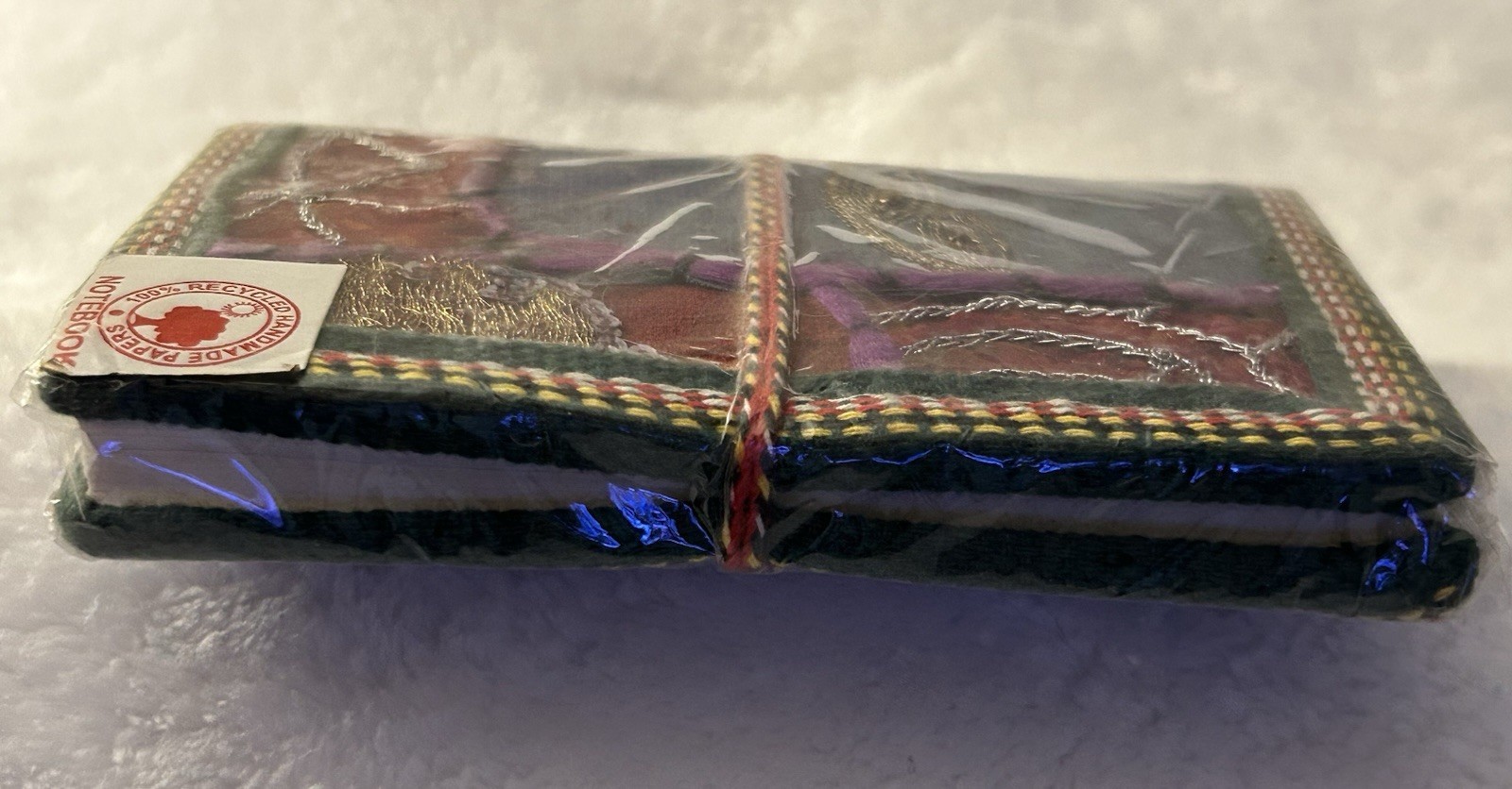 NEW Sari Journal 3.5×5 Hand Made Paper Made in India, Sealed Package
