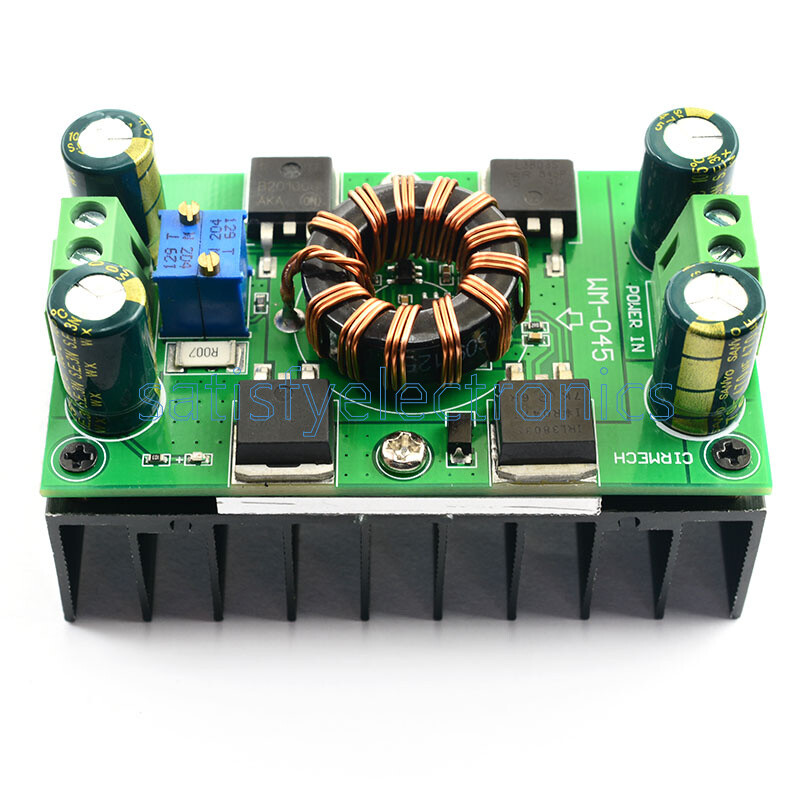 DC-DC 300W 10A CC CV Automatic Step-Up Step-Down Buck-Boost Power Supply Module