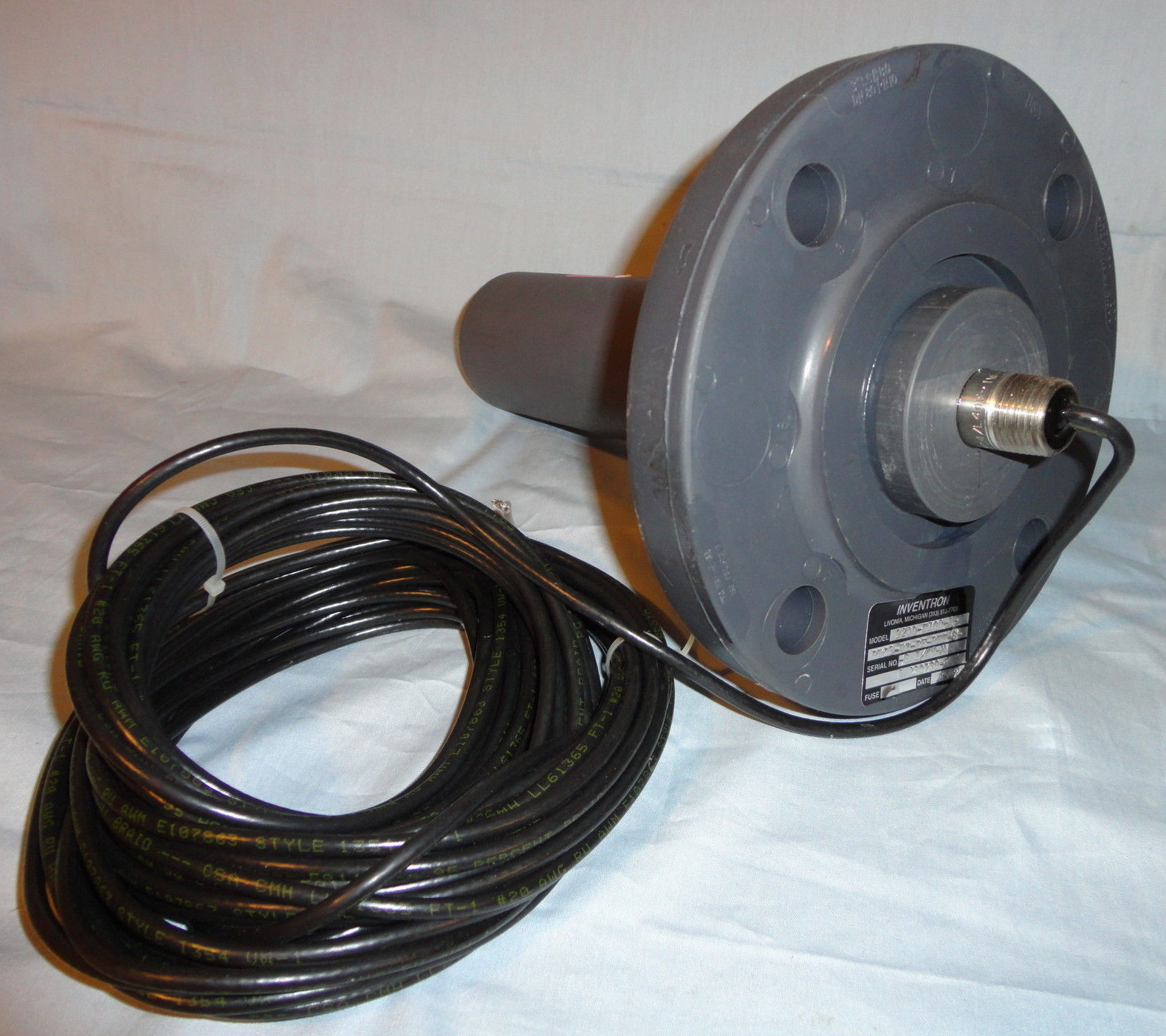 Inventron 9200-T100-1-PVC3-VI-PF-PET-8 Ultrasonic Measuring Transducer NEW