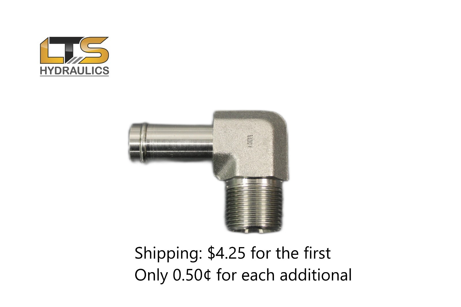 3/4″ Beaded Hose Barb x 3/4″ Male Pipe NPT 90° Steel Adapter 4501-12-12