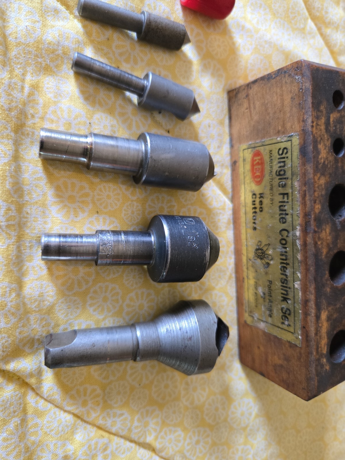 19 Assorted HSS Countersinks -Various Sizes & Styles (As Shown)