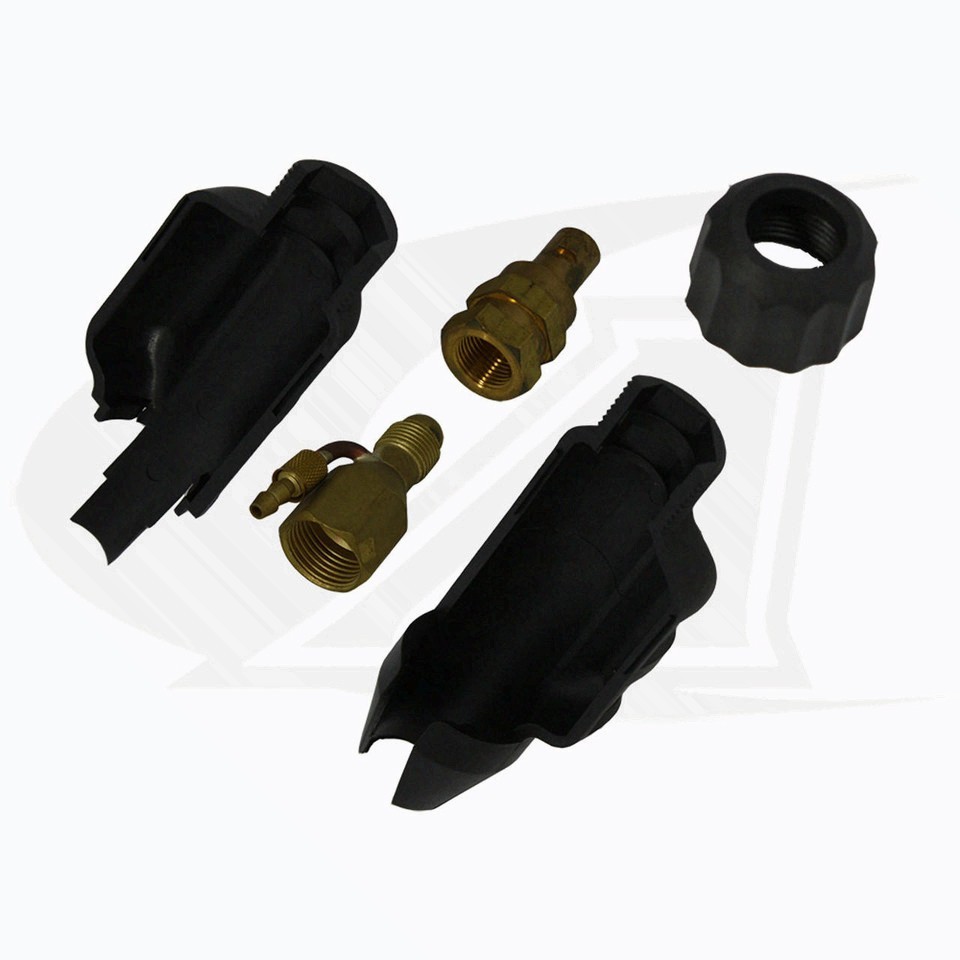 CK̶ Worldwide SL8-35 SafeLoc Dinse 35 Gas-Cooled TIG Torch Connector Black