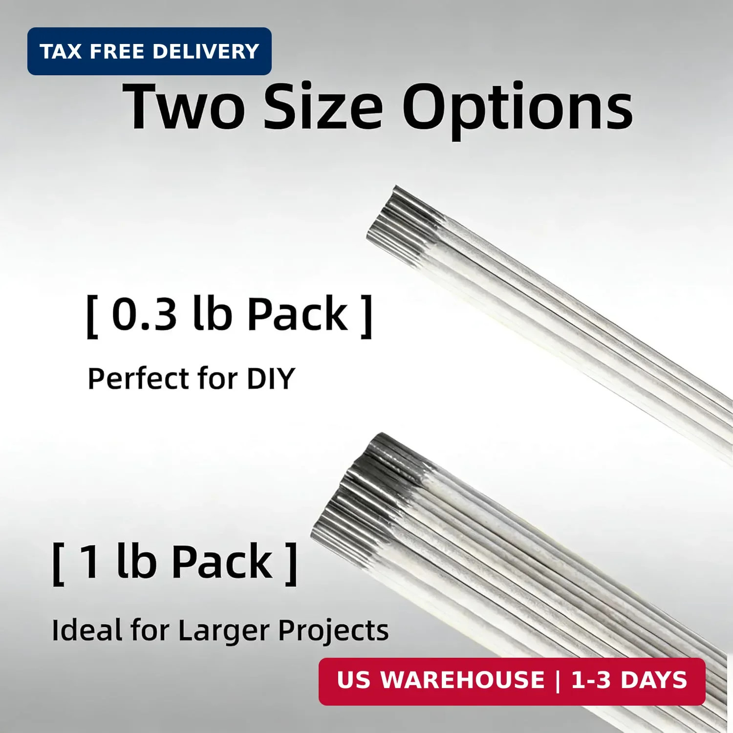 E4043 Aluminum Welding Rods, 1/8″ X 14″ – Stick Electrodes for Aluminum Repair,