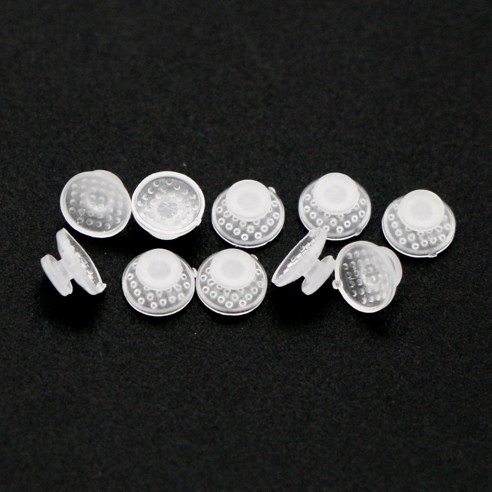 US 100Pcs/Pack Dental Ortho Ceramic Clear Lingual Buttons Bondable Round Base