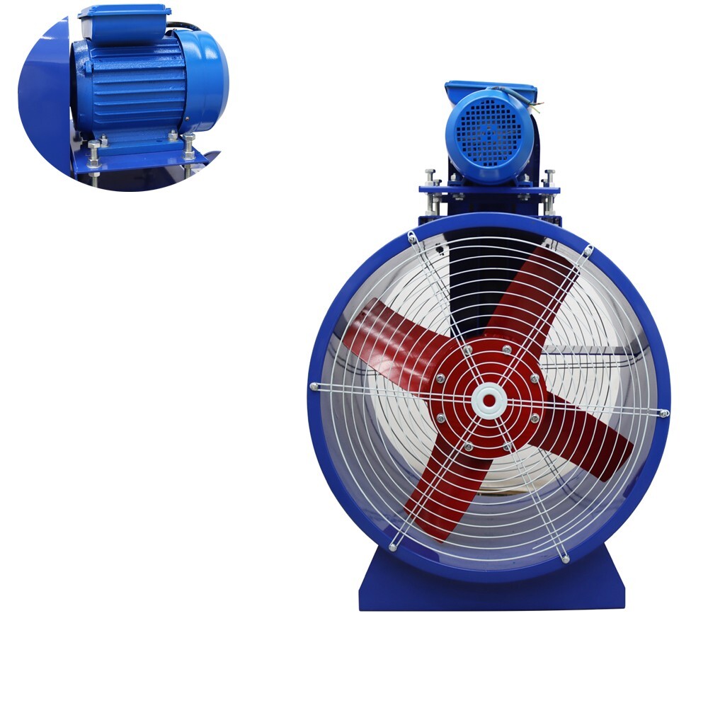 24″ Dia Electric Tube Axial Fan Paint Room Exhaust Fan 1500W 1450r/min 220V
