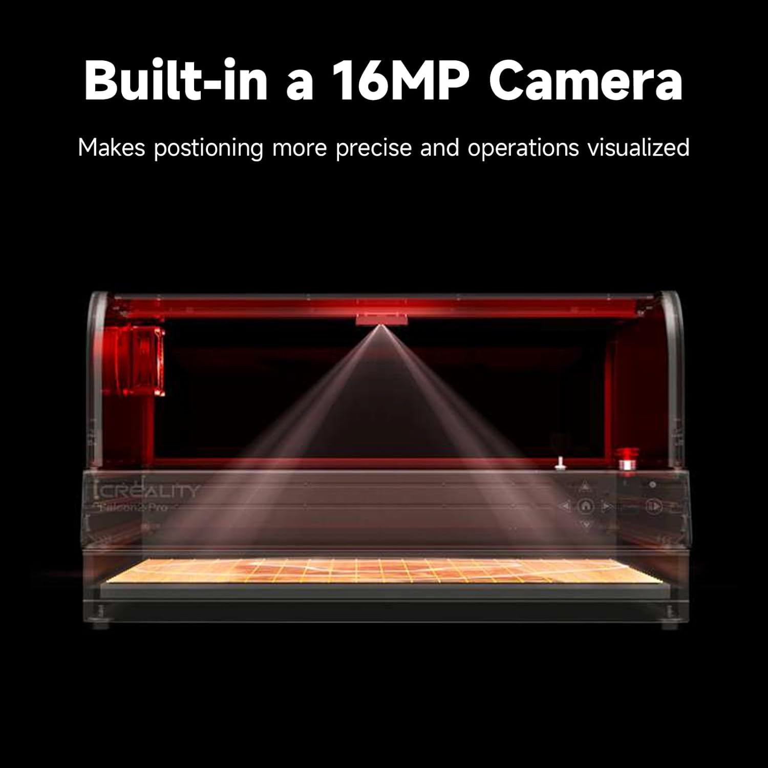 Creality Falcon2 Pro 40W Laser Engraver,High-Precision Cutter for Wood and Metal