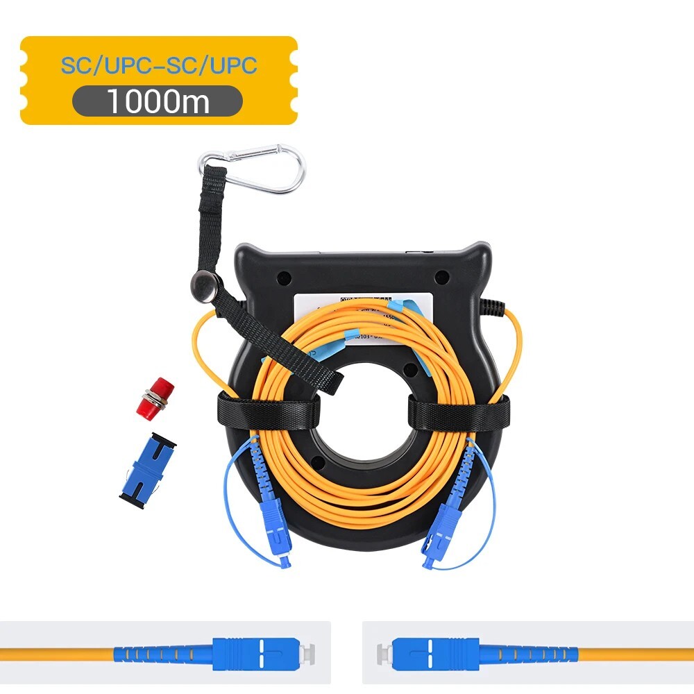 OTDR Launch Cable Box ,1000M Singlemode SC/UPC-SC/UPC Connectors for Fiber Rings