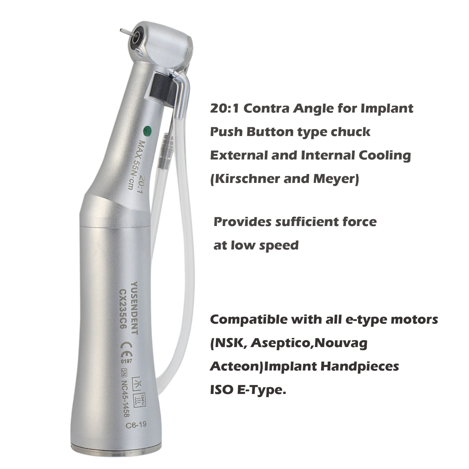 COXO Dental Slow Speed Handpiece 6:1/8:1 Endo 1:5 Electric 1:1 Contra Angle NSK