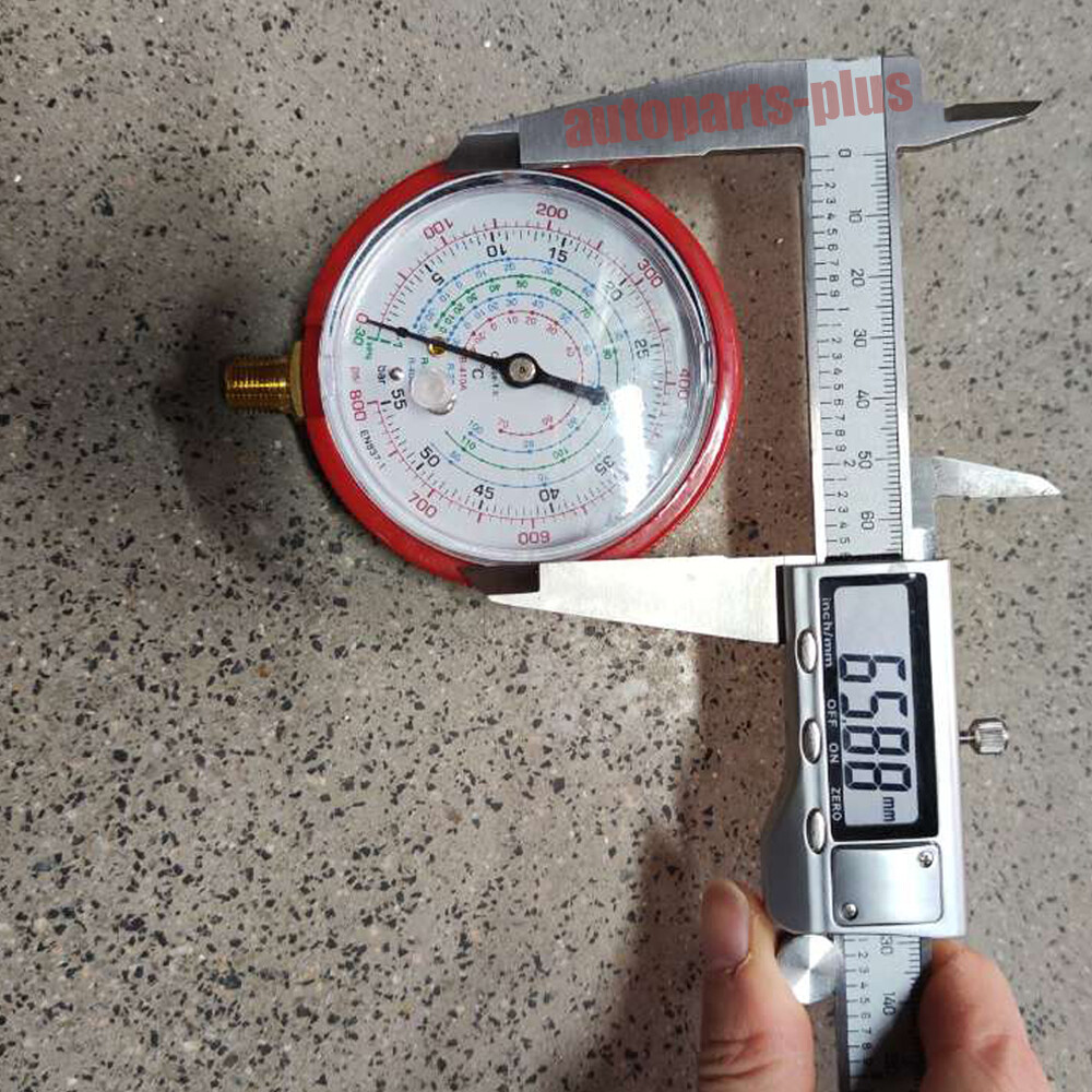 2 PCS REPLACEMENT MANIFOLD PRESSURE GAUGES SET HIGH & LOW SIDE AIR CONDITIONER