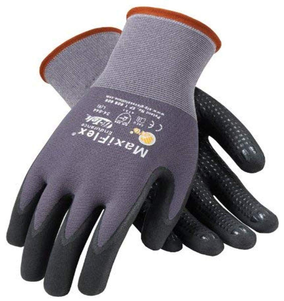 34-844/S Maxiflex Endurance Knit Glove, Small, Gray (Pack of 12)