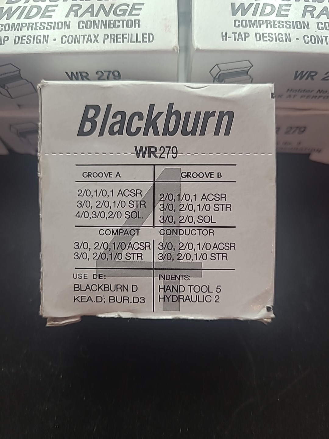 Lot of 25 x Blackburn WR279 Wide Range Compression Connector H-Tap Contax