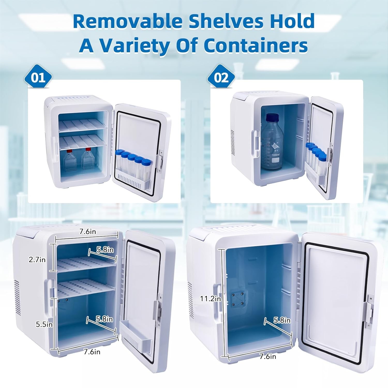 10L Incubator 35-148℉ Bacteria Incubator Thermostatic Cabinet Incubator for Lab
